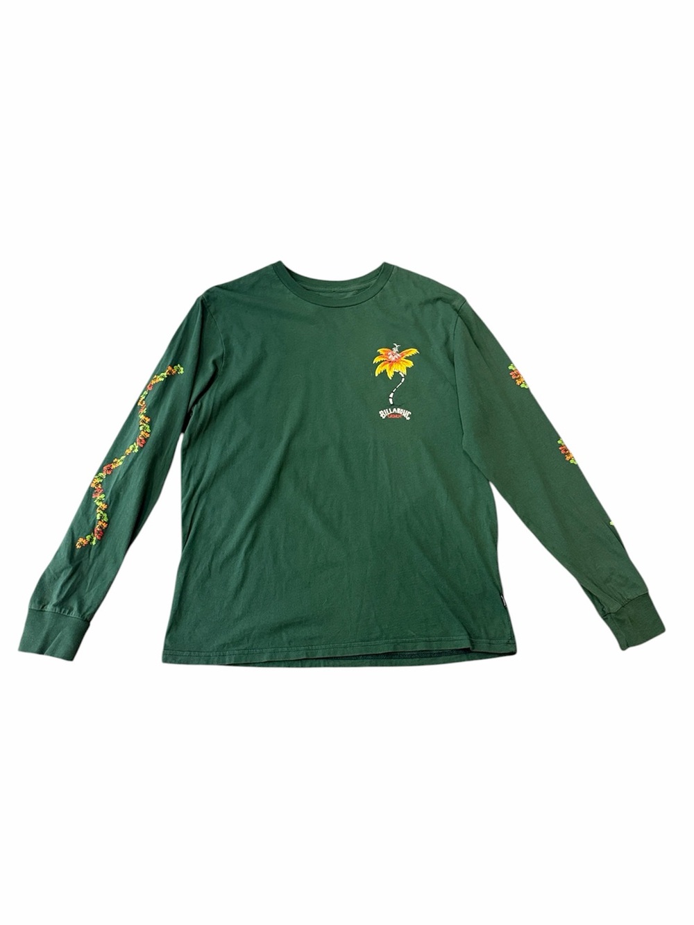 Billabong Dr Seuss Grinch Mele Kalikimaka green long sleeve tee shirt Large